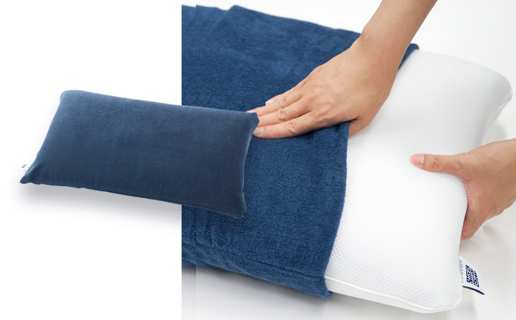 エアウィーヴ ピロー スタンダード × ピローケース ソフトタッチセット （ネイビー） 寝具 枕 まくら 届いたその日に使える