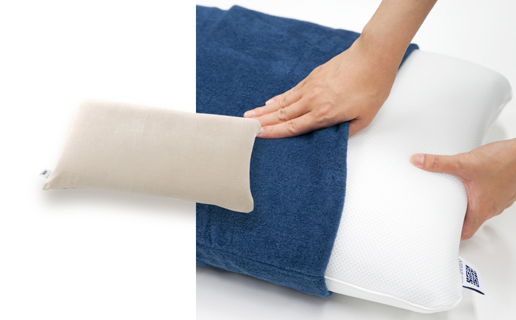 エアウィーヴ ピロー ソフト × ピローケース ソフトタッチ セット （ベージュ） 寝具 枕 まくら 届いたその日に使える