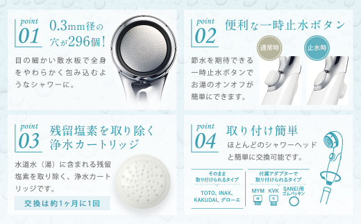 シャワーヘッド 浄水シャワー ウォータークチュール ( ブラック )