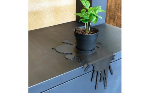 GRAVIRoN Splash ブックエンド (黒皮鉄) ブックスタンド 金属製 おしゃれ モダン