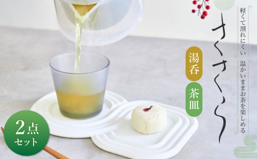 十年急須 ささら 湯呑 茶皿 セット