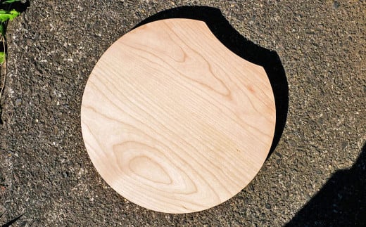cutting board（カッティングボード） ブラックチェーリー材 まな板 丸型 調理器具