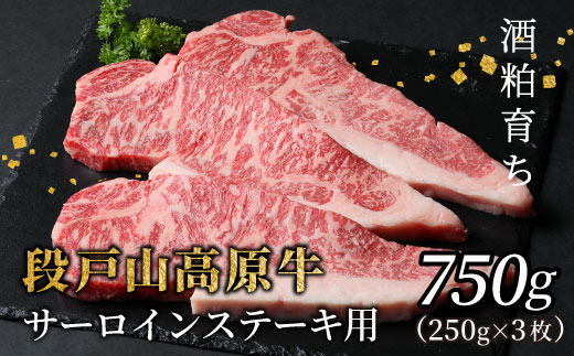 国産牛 段戸山高原牛 サーロイン ステーキ用 3枚 (250g×3) 750g 酒粕育ち 幻の牛 牛肉 ステーキ 国産 牛 ブランド牛 ステーキ バーベキュー BBQ 焼肉 極上 特選 お祝い 贈答 蓬莱泉 -075