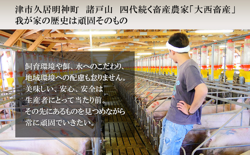 【頑固おやじのぶた】国産豚肉 バラ薄切り2kg（500g×4）