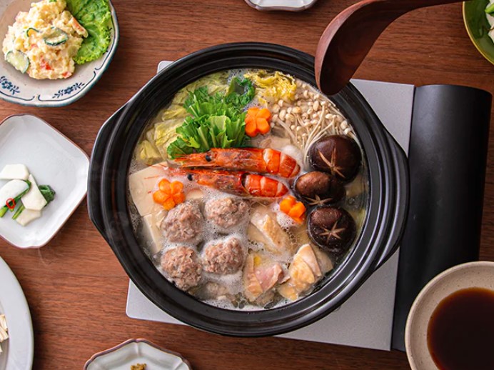 【萬古焼（ばんこやき）】銀峯 菊花土鍋6号（1人用） 6号(1人用)