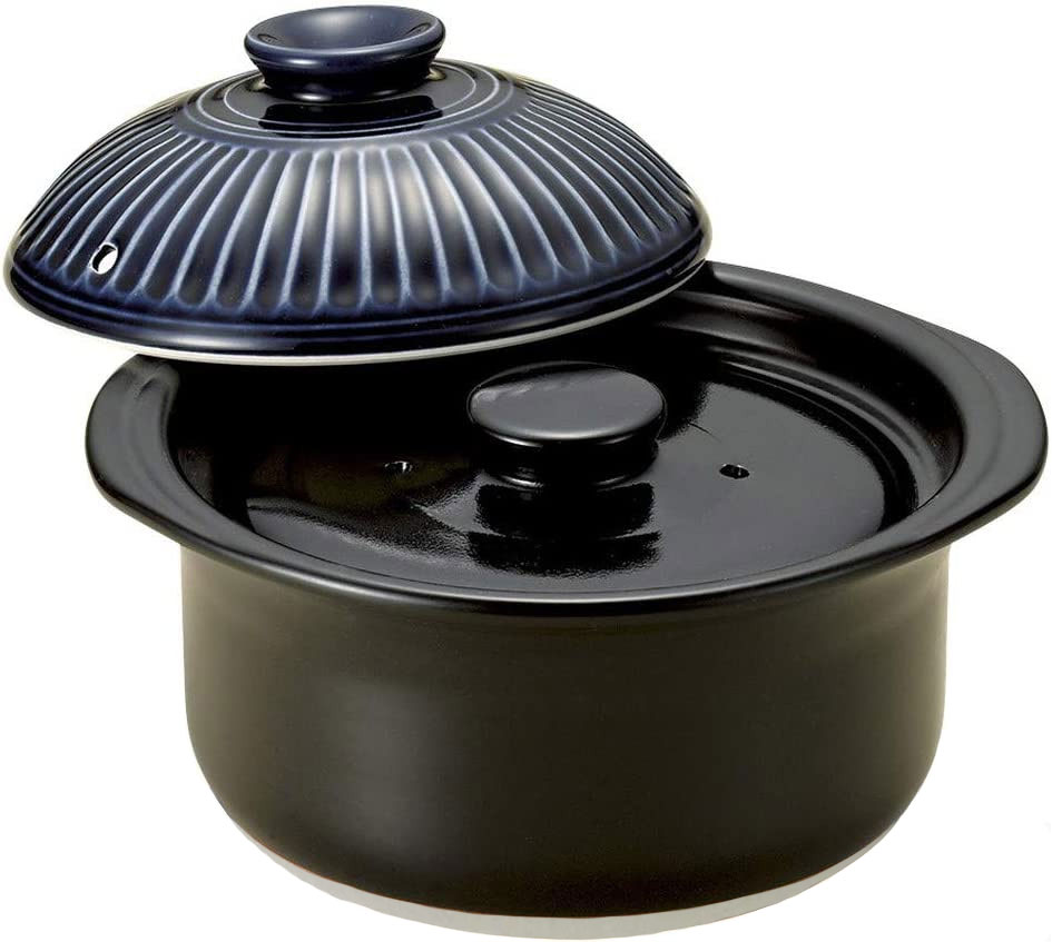 【萬古焼（ばんこやき）】銀峯 菊花ごはん鍋3合炊き