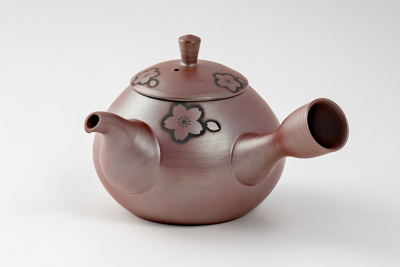 【萬古焼（ばんこやき）】醉月陶苑　窯印急須（桜） 桜