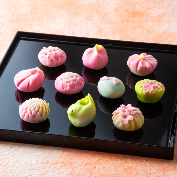 【スイーツ】ずーっと、眺めていたくなりますが、お早目にお召し上がりください。「夢菓子工房ことよ」季節の練り切り菓子 春篇10個 春篇