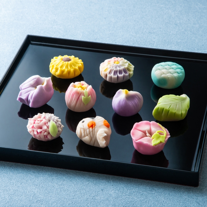 【スイーツ】ずーっと、眺めていたくなりますが、お早目にお召し上がりください。「夢菓子工房ことよ」季節の練り切り菓子 夏篇10個 夏篇