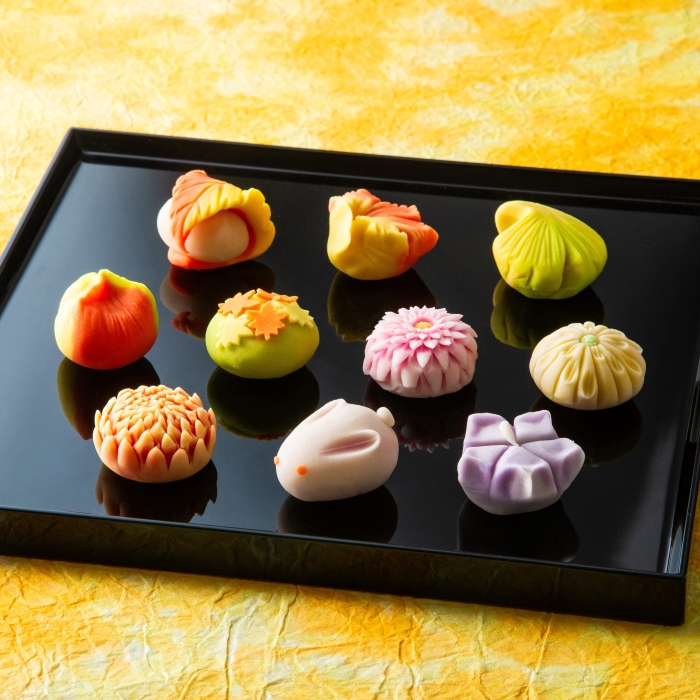 【スイーツ】ずーっと、眺めていたくなりますが、お早目にお召し上がりください。「夢菓子工房ことよ」季節の練り切り菓子 秋篇10個 秋篇