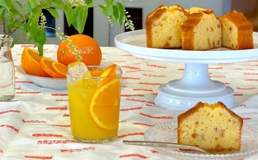 保存料・着色料は使用せず、三重県産高級小麦粉を使ったHideka.5のパウンドケーキ　オレンジ　フルサイズ1本　Hideka.5【パウンドケーキ お取り寄せ グルメ スイーツ お菓子 おやつ 洋菓子 ケーキ オレンジ ギフト 贈り物 三重県 四日市市 四日市】 オレンジ