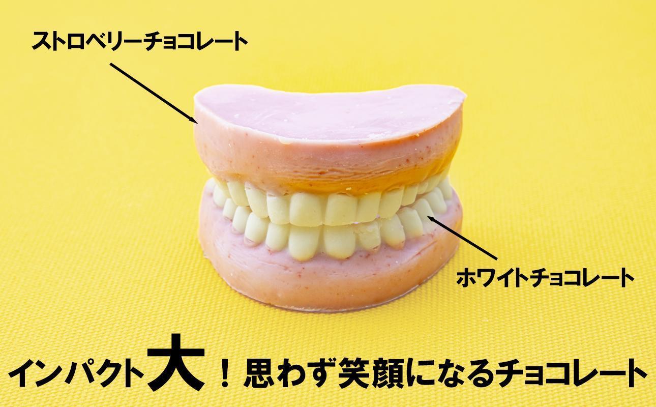 ハロウィン・バレンタインデーチョコレートのニューウェーブ。あなたと一緒にいればー「入れ歯チョコレート」(10個セット）ハロウィンの仮装に。バレンタインデーのサプライズに。【チョコ、チョコレート、サプライズ、ギフト、贈り物、ハロウィン、バレンタイン、プレゼント、ストロベリー、苺チョコ、おいしい、楽しい、仮装、ファミリー、家族、パーティ、こども、三重県、四日市市、ふるさと納税】 10個セット