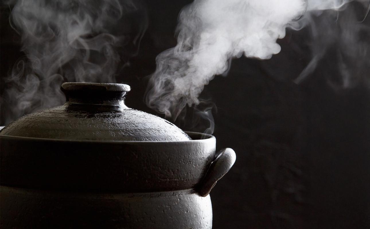 【萬古焼（ばんこやき）】ご飯鍋 ４合 （直火専用）