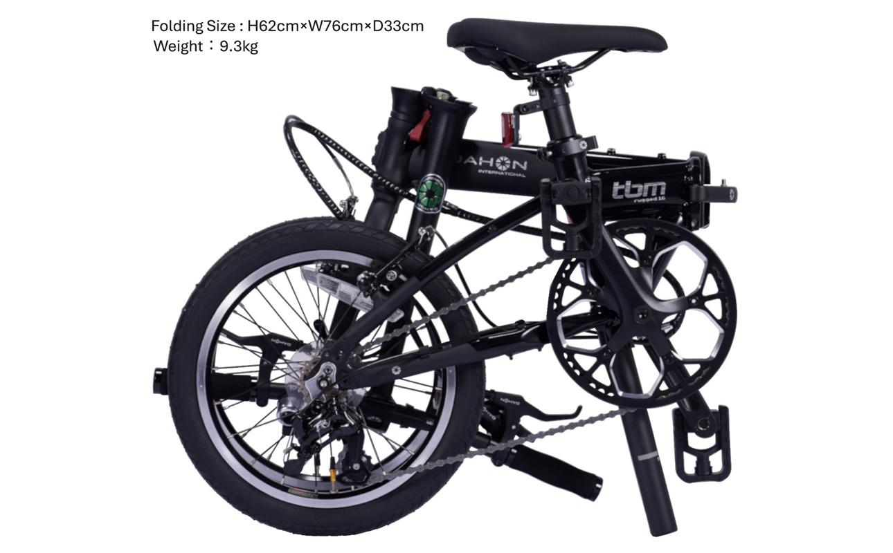 DAHON Int Folding Bike tbm rugged 16　Black【四日市市で人気の返礼品 武田産業 折り畳み自転車 自転車 折りたたみ自転車 折りたたみ式自転車 三重県 四日市市ふるさと納税】 Black