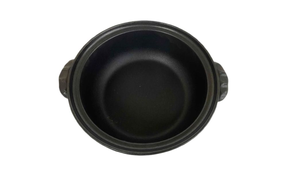 【萬古焼（ばんこやき）】白釉削りセラミック加工IH8号鍋 ばんこの里会館【8号 土鍋 鍋 セラミック加工 IH 調理 キッチン キッチン用品 食器 調理器具 食器 白 三重県 四日市市 四日市 四日市市ふるさと納税】