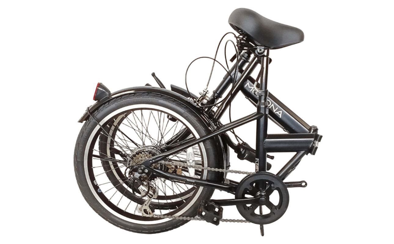 パンクしないオリタタミ自転車 MOVONA ワイドタイヤ 20型 6段変速【ブラック】武田産業【四日市市 で人気の返礼品 ノーパンク 武田産業 折り畳み自転車 三重県 四日市 四日市市ふるさと納税】 ブラック