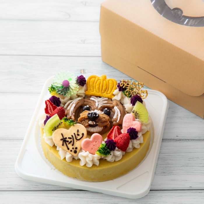 犬用似顔絵ケーキ・アレルギー対応・獣医師監修 アレルギー対応