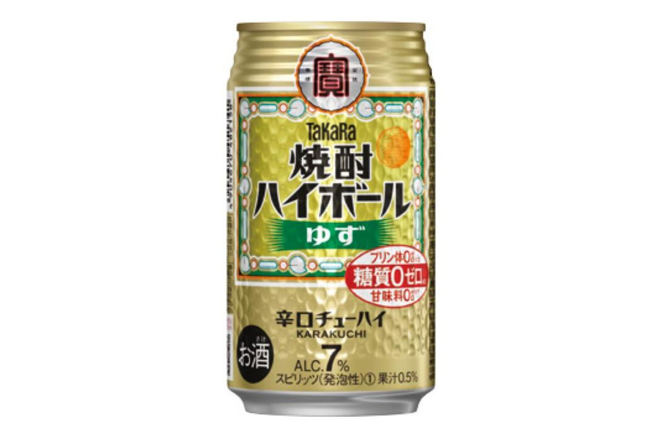 宝焼酎ハイボール　ゆず　350ml缶　24本【タカラ TaKaRa お酒 酒 ハイボール アルコール チューハイ 缶チューハイ 350ml ゆず 爽快 キレ味 辛口 爽やか 健康志向 美味しい 三重県 四日市市 四日市】 ゆず