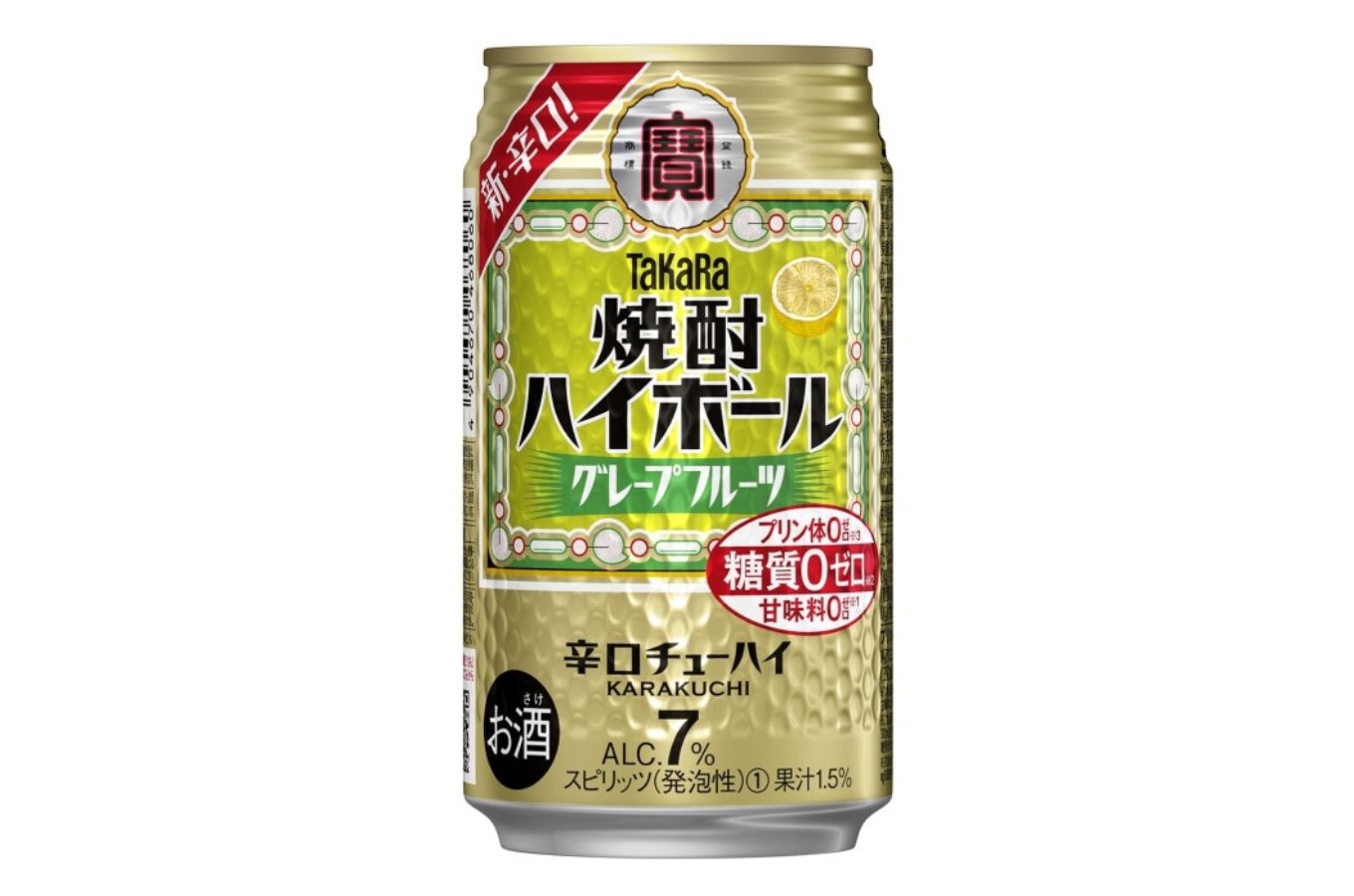 宝焼酎ハイボール　7％グレープフルーツ　350ml缶　24本【タカラ TaKaRa お酒 酒 ハイボール アルコール チューハイ 缶チューハイ 350ml グレープフルーツ 爽快 キレ味 辛口 爽やか 健康志向 美味しい 三重県 四日市市 四日市】 7％グレープフルーツ