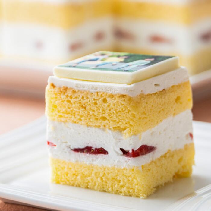 【スイーツ】お気に入りの写真をホワイトチョコにプリント！オリジナルの美味しいケーキを。 9ピース アルバムケーキ 9ピース(文字なし)