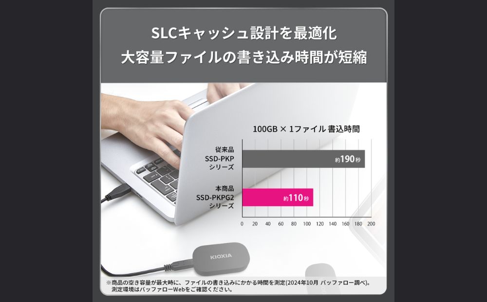 【2024年グッドデザイン賞受賞】キオクシア (KIOXIA) 外付けSSD EXCERIA PLUS G2 ポータブル1TB 【パスワード保護 持ち運び コンパクト 高速転送 耐久性 保存 軽量 バックアップ 拡張 ストレージ ドライブ データ移行 サイズ PS5 四日市市 四日市 】 外付けSSD 1TB