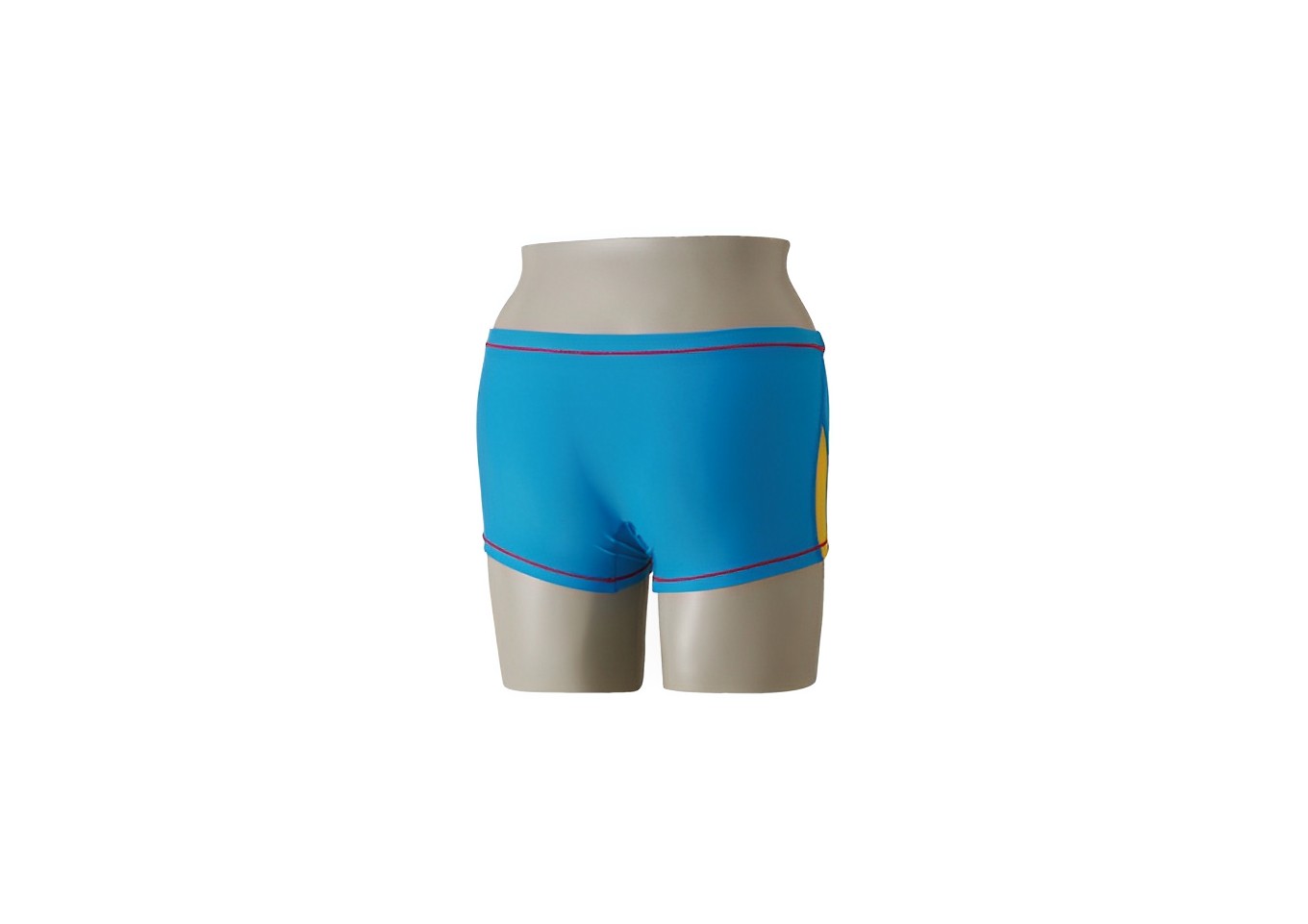 ミズノ　33競泳練習水着EXER SUITS（メンズショートスパッツ）ライトブルー×イエロー　サイズ：XL XL