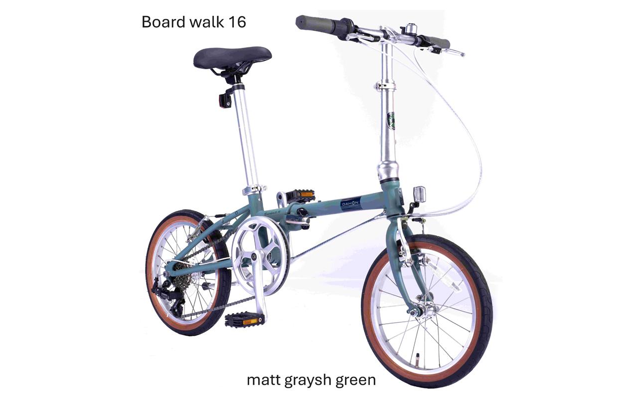 DAHON Int Folding Bike Board walk 16　Matt Graysh Green【四日市市で人気の返礼品 武田産業 折り畳み自転車 自転車 折りたたみ自転車 折りたたみ式自転車 三重県 四日市市ふるさと納税】 Matt Graysh Green