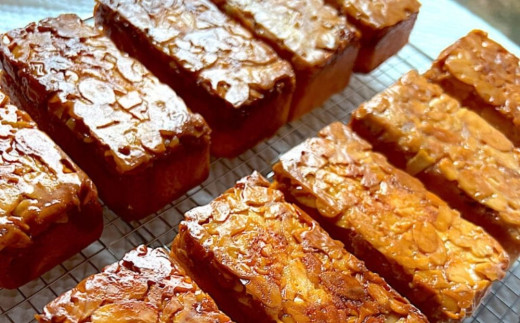 保存料・着色料は使用せず、三重県産高級小麦粉を使ったHideka.5のパウンドケーキ　キャラメルソルトフロランタン　フルサイズ1本　Hideka.5【パウンドケーキ お取り寄せ グルメ スイーツ お菓子 おやつ 洋菓子 ケーキ キャラメル ソルト フロランタン ギフト 贈り物 三重県 四日市市 四日市】 キャラメルソルトフロランタン