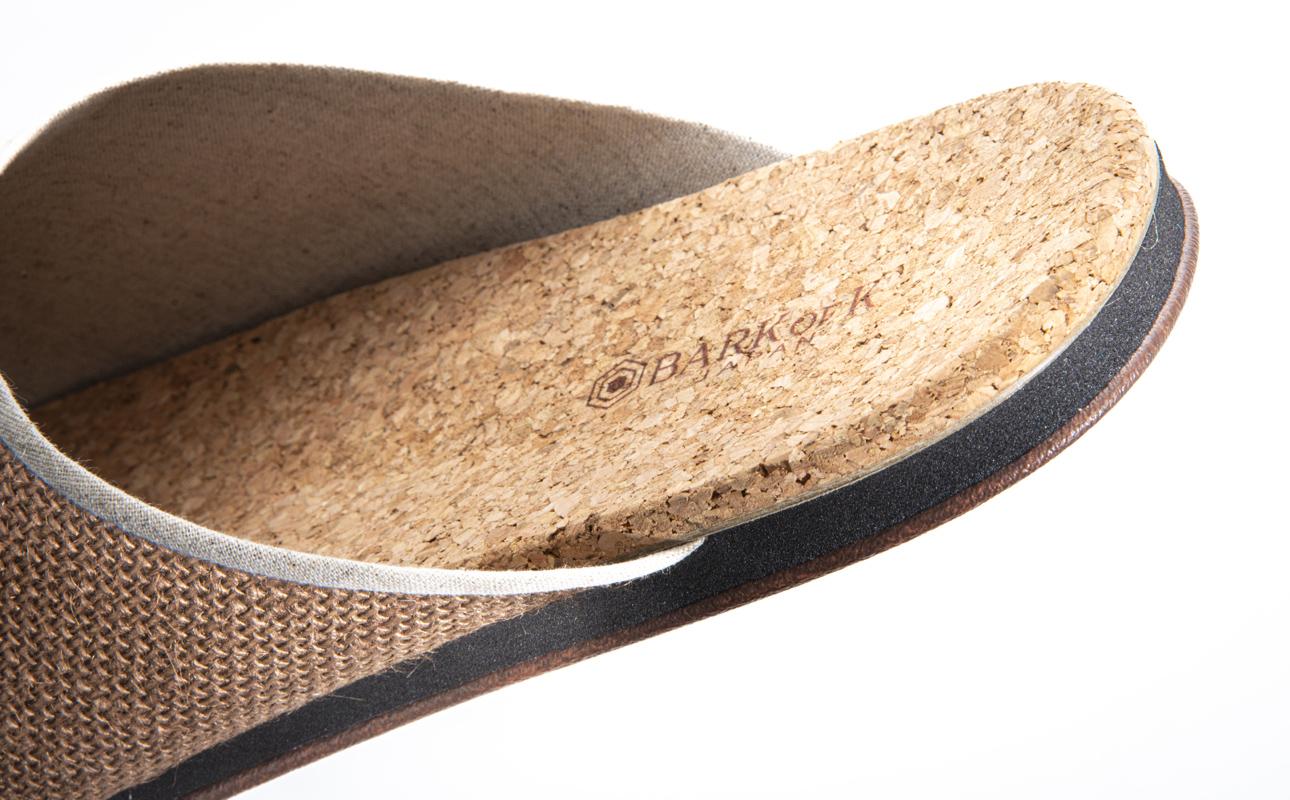 ルームシューズの理想形。天然素材、静音性、高反発クッションで足にやさしい、コルクでむれにくい、綿や麻の素材で、春夏らしいデザイン。「バークオブケイ」コルクルームシューズ爽（Made in Japanの高品質）（春夏デザインバージョン）Ｍサイズ(25.0cm) カラー：白　3足セット【スリッパ 室内履き シューズ 靴 リビング ビジネス インテリア 三重県 四日市市 ふるさと納税】 白 M（25.0cm）　白