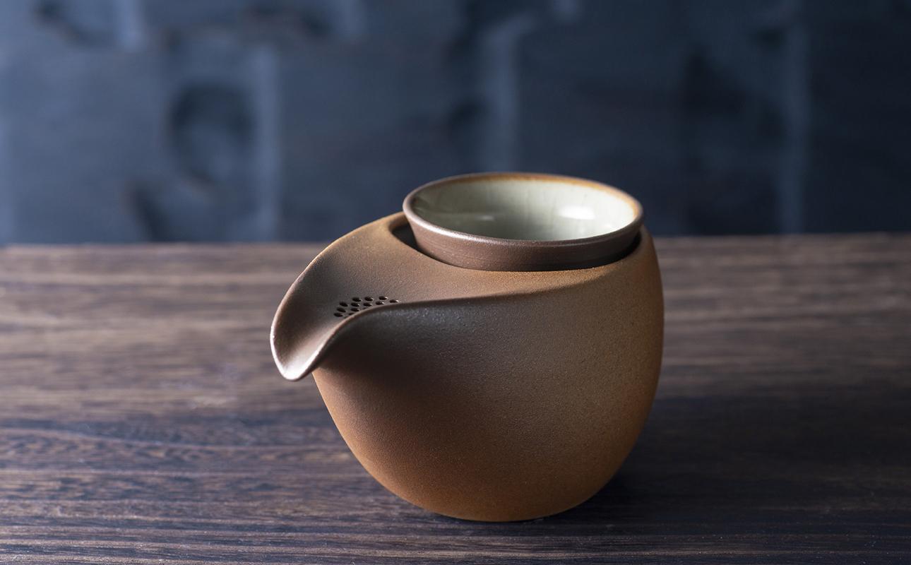 四日市認定地場特産品【泗水十貨店（しすいじっかてん）】ひとしずく（大） ほたる碗　武蔵野 武蔵野