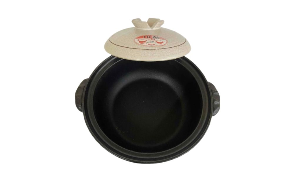 【萬古焼（ばんこやき）】白釉削りセラミック加工IH8号鍋 ばんこの里会館【8号 土鍋 鍋 セラミック加工 IH 調理 キッチン キッチン用品 食器 調理器具 食器 白 三重県 四日市市 四日市 四日市市ふるさと納税】