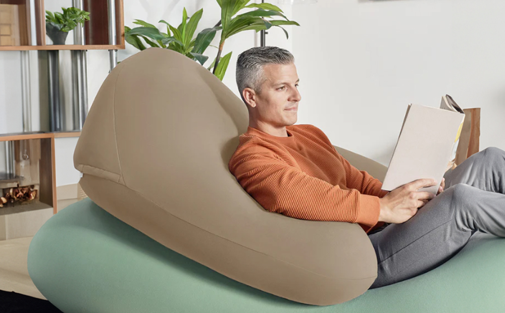 Yogibo Ghost Premium（ヨギボー ゴースト プレミアム）ライトグレー【ビーズクッション ビーズ 座椅子 椅子 クッション ビーズソファー ビーズソファ 新生活 プレゼント インテリア 家具 ベッド ゲーム】 ライトグレー