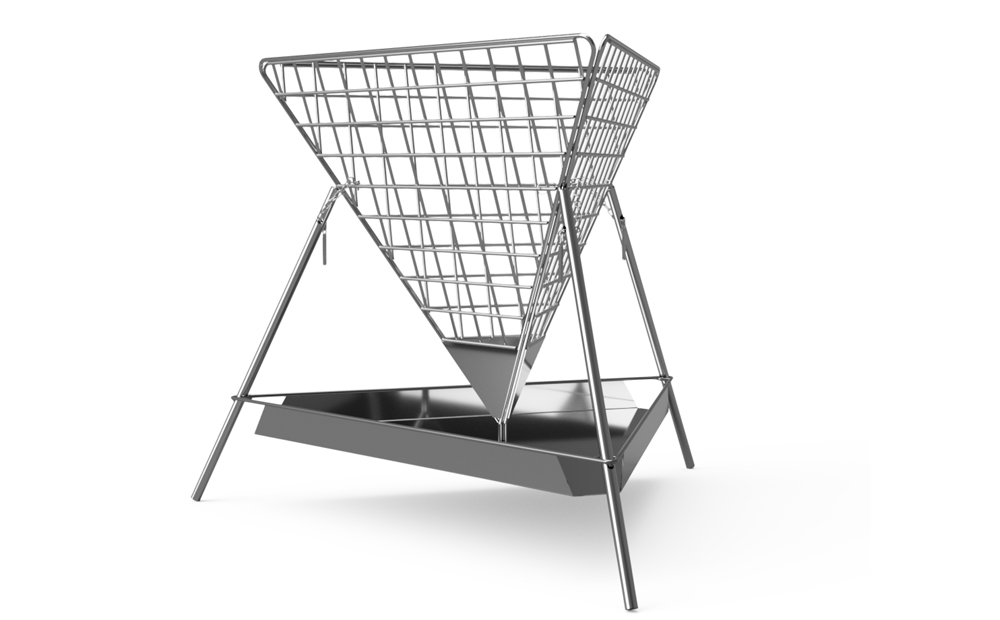 星の光芒、熾火（おきび）の紅炎。心やすらぐ夜の演出に。薄暮舎の熾火台【エントリーモデル】サイトウ工研