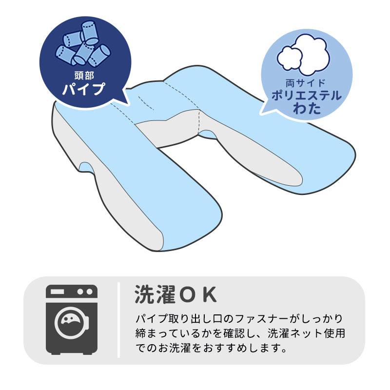 医学博士とじっくり考えたアームレスト抱き枕　Ｍサイズ　ブルー色 ブルー色 Mサイズ