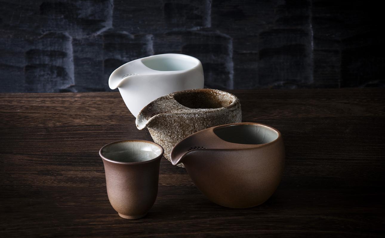 四日市認定地場特産品【泗水十貨店（しすいじっかてん）】ひとしずく（大） ほたる碗　武蔵野 武蔵野