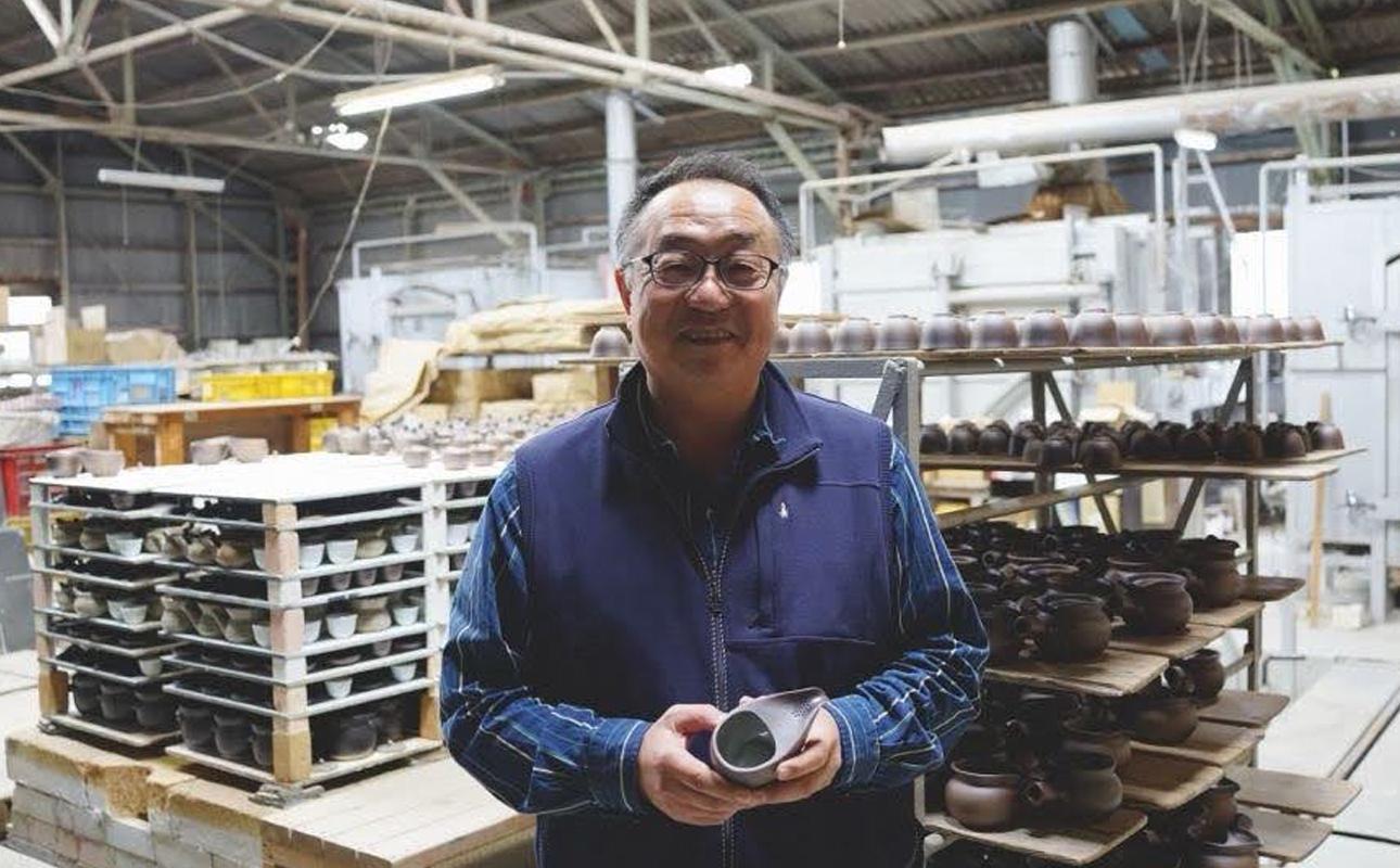 四日市認定地場特産品【泗水十貨店（しすいじっかてん）】ひとしずく（大） ほたる碗　武蔵野 武蔵野