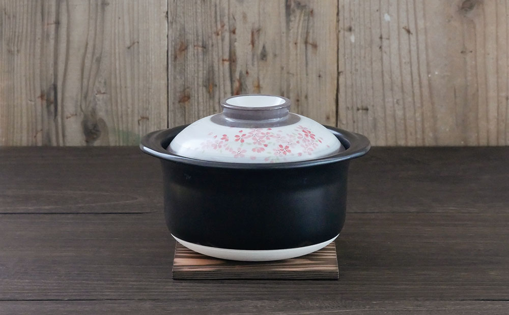 【萬古焼（ばんこやき）】ごはん鍋2合炊 さくら さくら