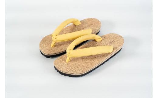 コルクサンダル［ＳＵ］ イエロー ＬＬサイズ