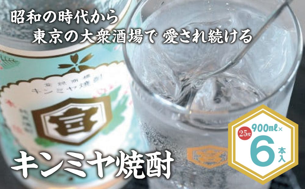 酎ハイを上質にする下町の名脇役。キンミヤ焼酎 キンミヤパック25度 900ml×6個 25度 900ml×6個
