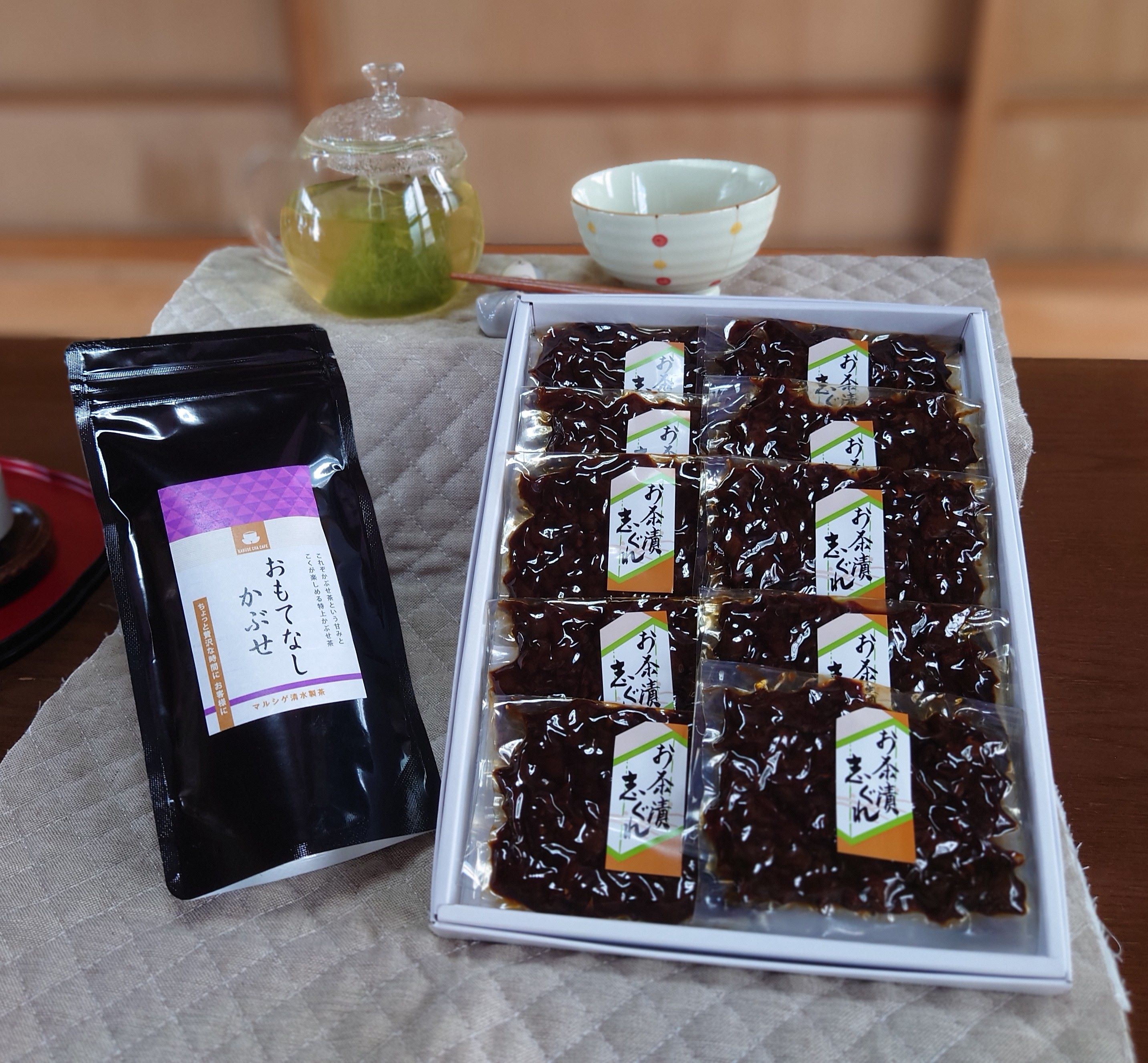 お茶濆けしぐれと水沢かぶせ茶の「お茶漬けセット」 お茶濆けしぐれ