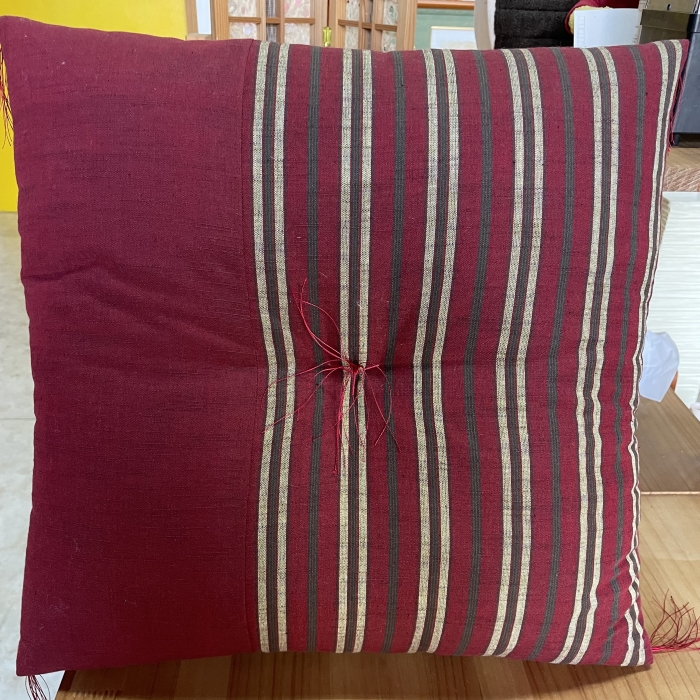 角座布団（45センチ角）赤 赤