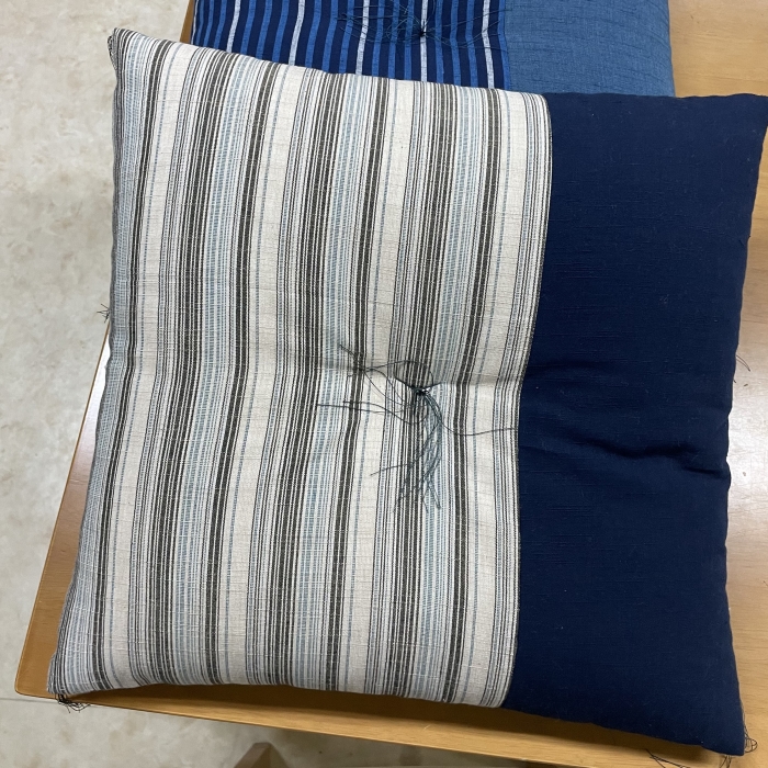 角座布団（45センチ角）白 白