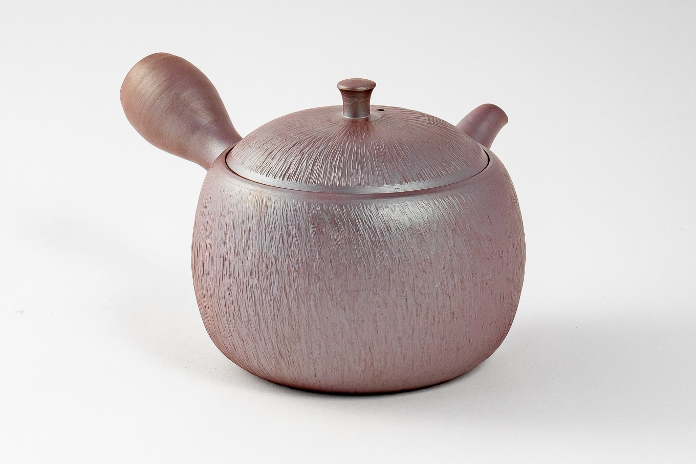 【萬古焼（ばんこやき）】醉月陶苑　窯印急須（飛鉋） 飛鉋