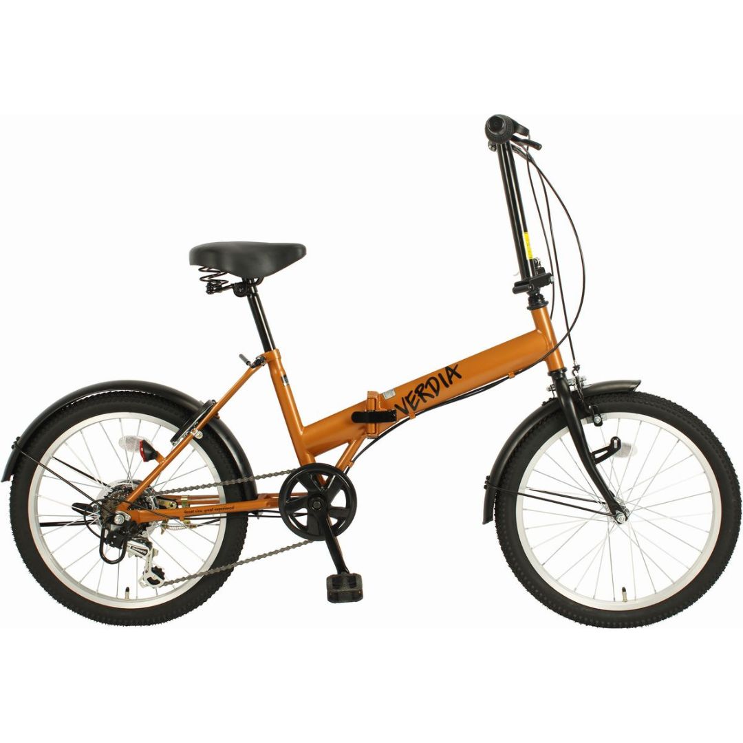 オリタタミ自転車２０インチ　６段変速　ヴェルディア　オレンジ オレンジ