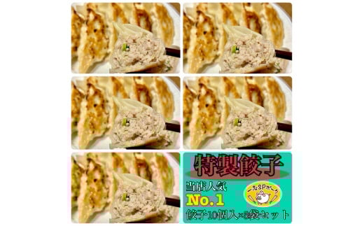 1169おかんの手作り餃子（10個入×5袋）　餃子　手作り　一志SPポーク　まるとも　冷凍