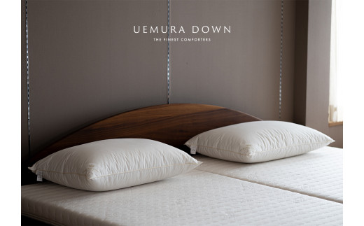 1189【ホワイトグース93％】ソフトダウンピロー350（羽毛枕）【スーピマ80サテン】