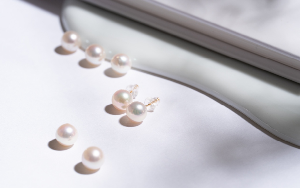 1455　アコヤ真珠 K18 ピアス 7.5mmup ピアス 真珠ピアス パールピアス 真珠 パール K18 ゴールド 18金 アコヤ真珠 あこや真珠 アコヤパール 7.5mm 7.5mmup フォーマル ジュエリー 貴金属 宝石 定番 伊勢市 伊勢 伊勢志摩 ギフト 贈り物 シンプル 冠婚葬祭 結婚式 入学式 卒業式