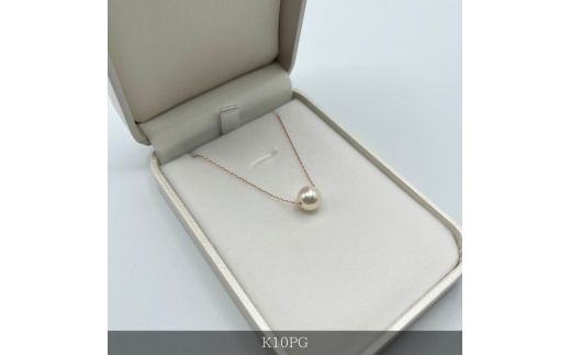 1667　K10PG　アコヤ真珠　スルーペンダント　8㎜アップ　真珠 ネックレス ペンダント アコヤ真珠 アコヤ貝 伊勢志摩 冠婚葬祭 結婚式 入学式 ギフト 贈り物 アクセサリー ジュエリー パール