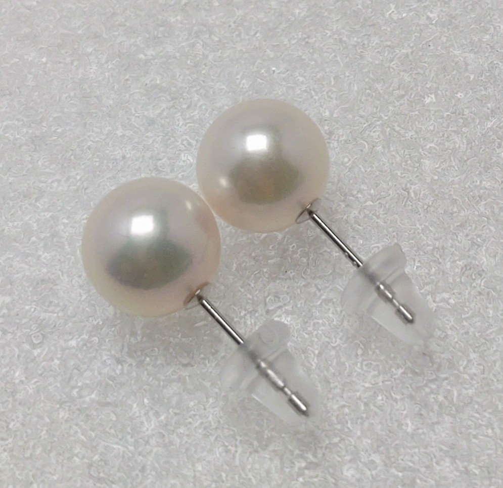1769　アコヤ真珠 Pt900 ピアス 8mmUPピアス パールピアス 真珠ピアス スタッドピアス あこや真珠 アコヤ真珠 プラチナ Pt900 8㎜ フォーマル 冠婚葬祭 定番 ジュエリー 伊勢市 伊勢志摩