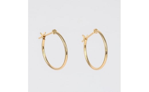 1095　Ｋ18ＹＧあこや本真珠2WAYフープピアス